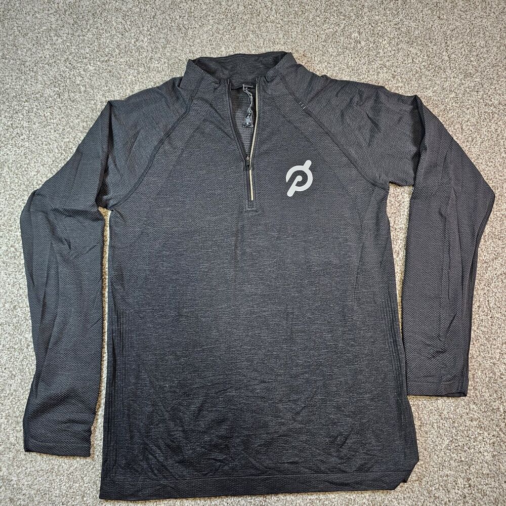 Lululemon Peloton Mens S Ponto Performance Crew Heather Long Sleeve Shirt Top
